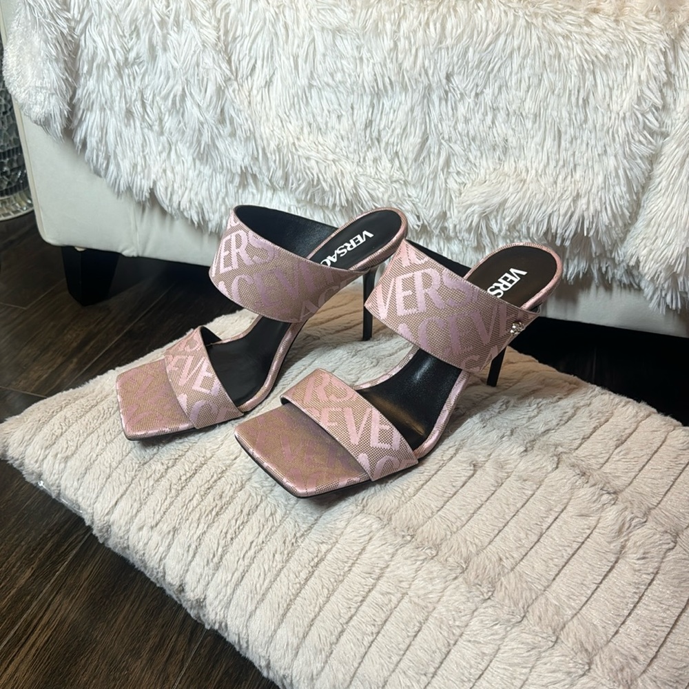 Versace heeled mules